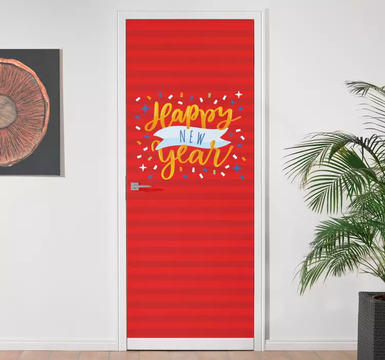 动物贴画祝您新年快乐 - TenStickers