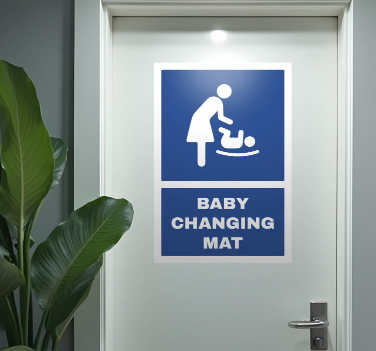 门贴 baby changing mat - TenStickers