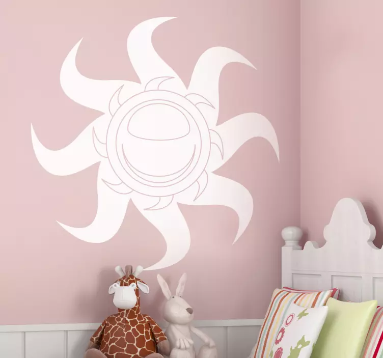 双螺旋太阳贴纸 - TenStickers