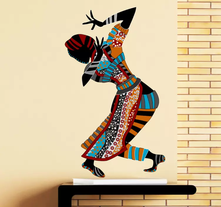 异国情调的女士舞者墙贴 - TenStickers