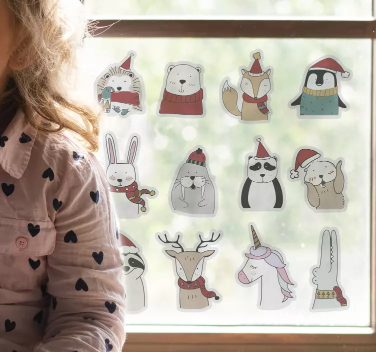 动物贴画迷人的生物雕塑 - TenStickers