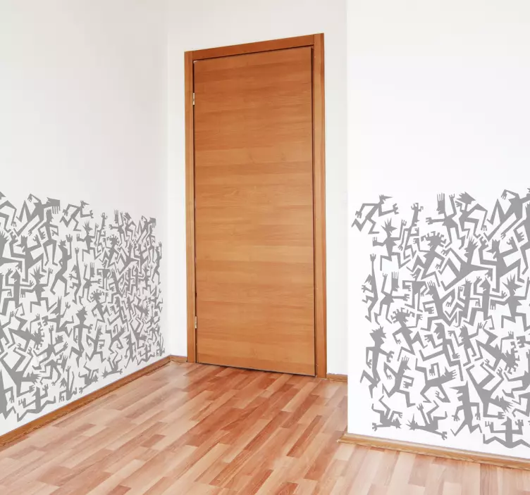 数字图案边框贴纸 - TenStickers