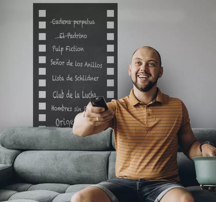 电影胶带黑板写在贴纸上 - TenStickers