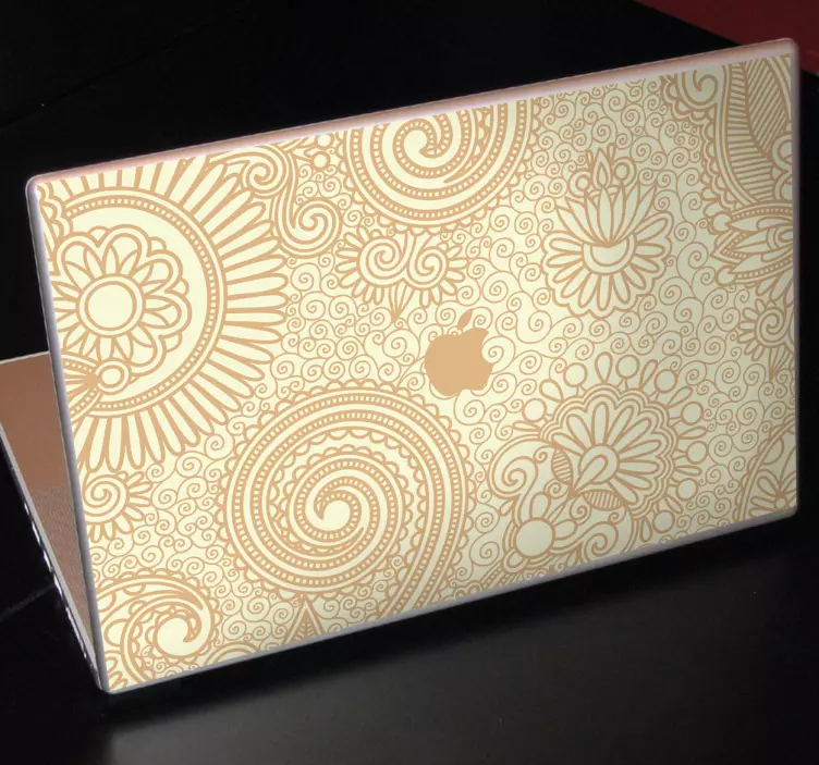 花卉的macbook贴纸 - TenStickers