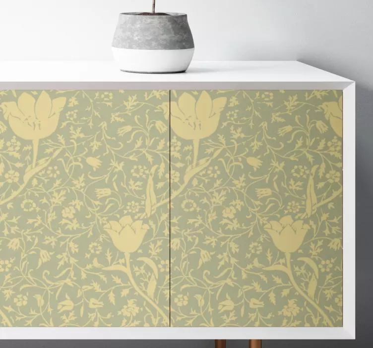 动物贴画 花卉优雅图案 - TenStickers