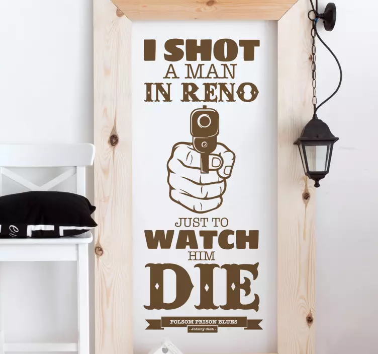 福尔松监狱歌词贴纸 - TenStickers