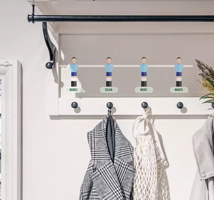 衣架贴画 足球桌人物 - TenStickers