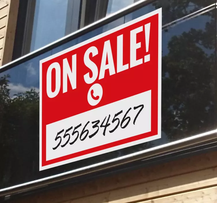 待售标志贴纸 - TenStickers