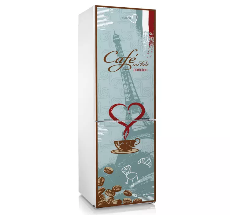 法国咖啡冰箱贴纸 - TenStickers