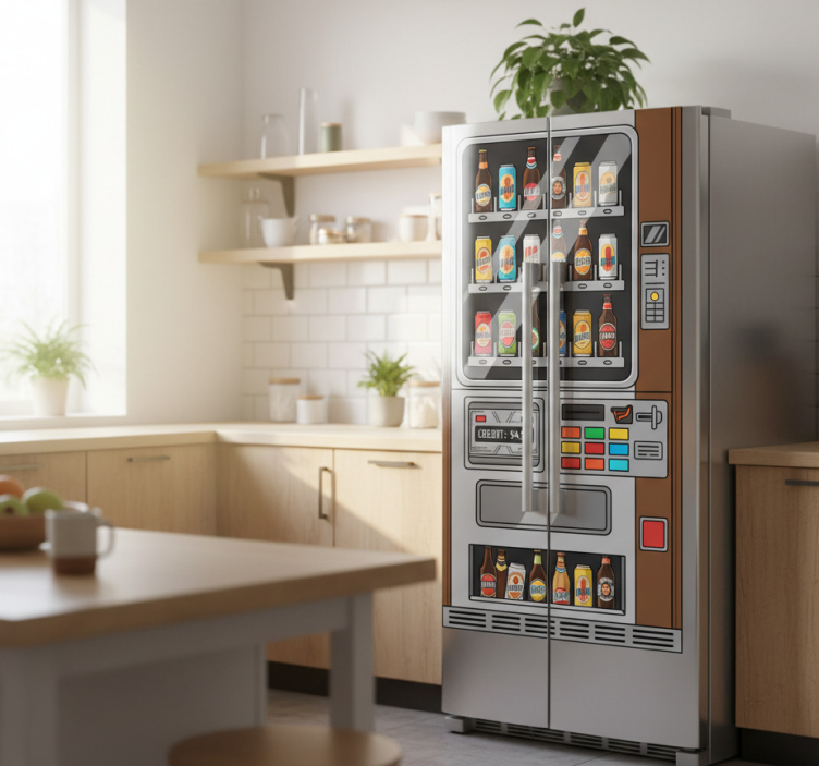 冰箱贴纸适用于啤酒自动售货机 - TenStickers