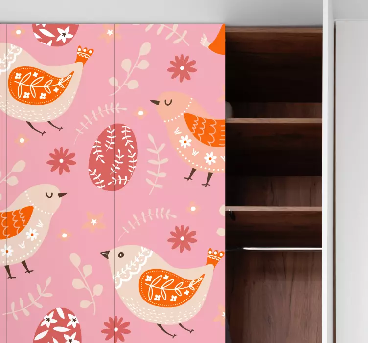 冰箱贴纸展现民俗复活节艺术 - TenStickers