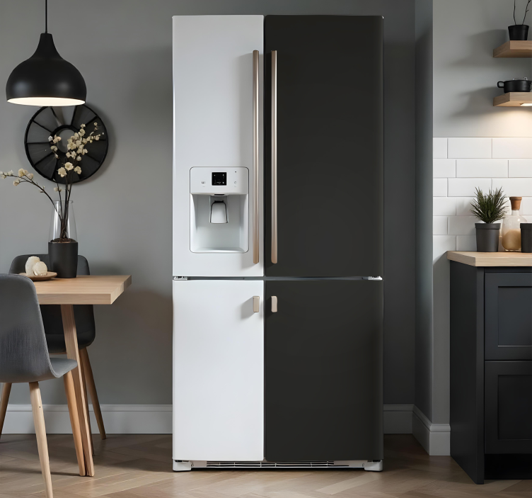 冰箱贴纸全黑色 - TenStickers