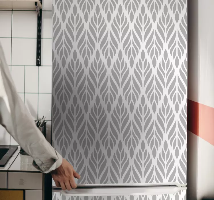 冰箱贴纸优雅叶子图案 - TenStickers