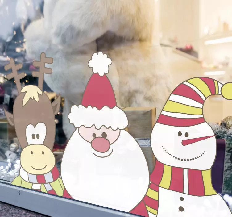 前窗圣诞贴花 - TenStickers