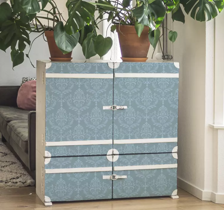 家具贴纸蓝色优雅巴洛克风格 - TenStickers