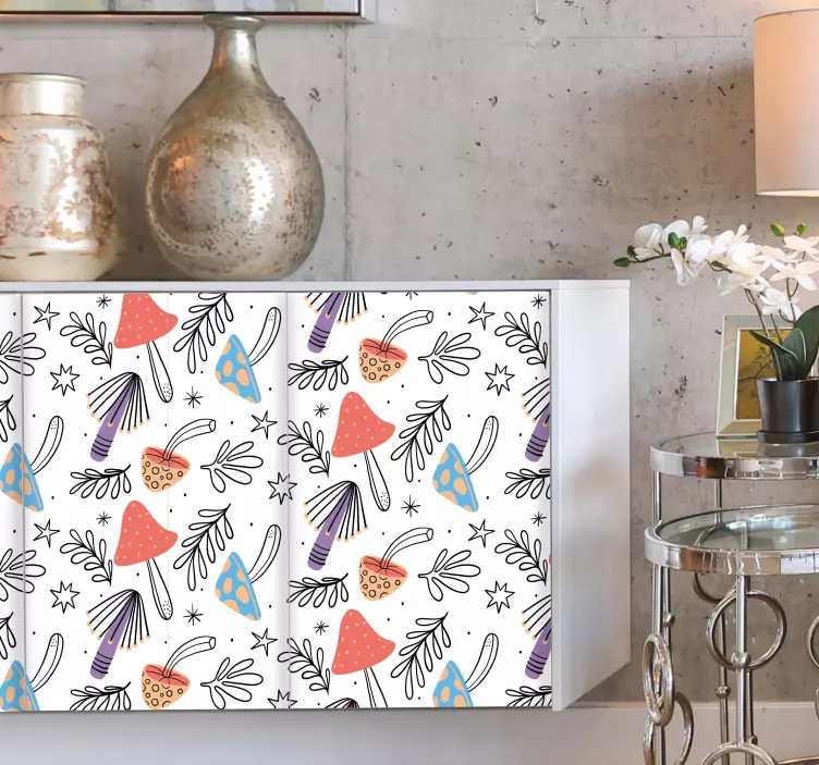 家具贴纸彩色自然图案 - TenStickers