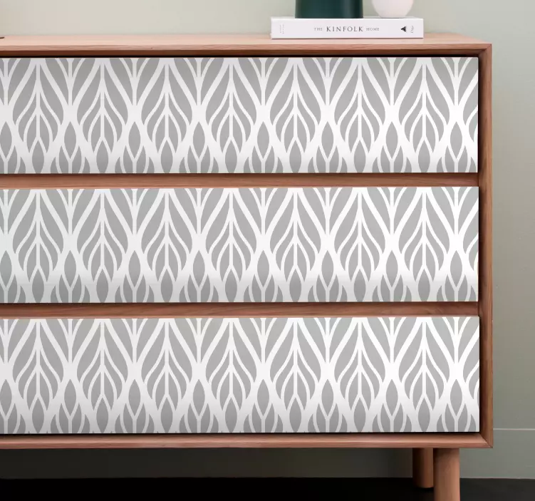 家具贴纸优雅叶子图案 - TenStickers