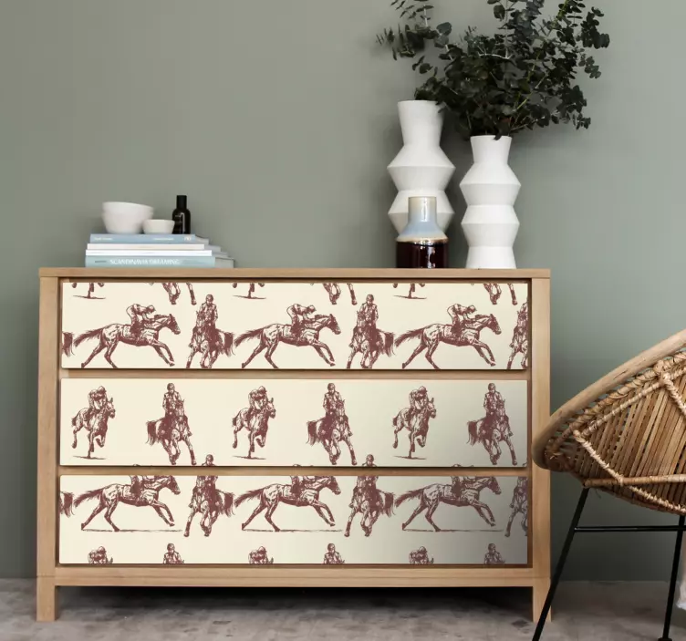 家具贴纸马术图案设计 - TenStickers