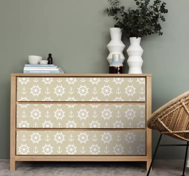 家具贴纸海洋舵轮概念 - TenStickers