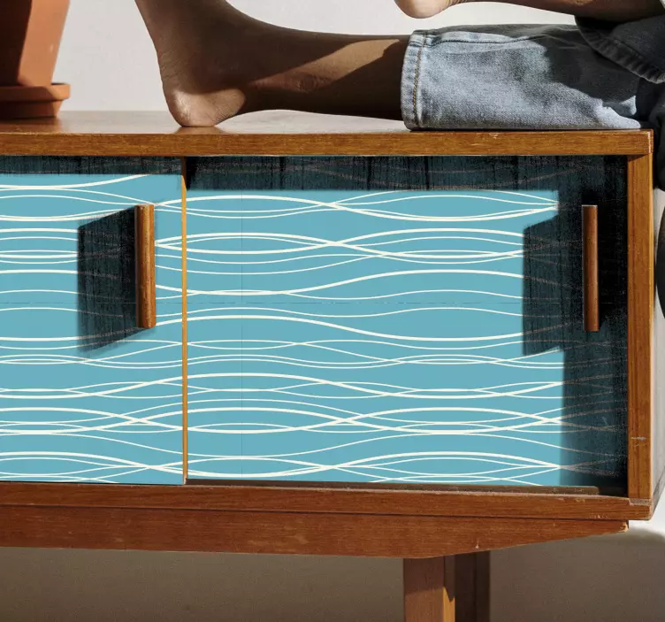 家具贴纸波浪纹表面 - TenStickers