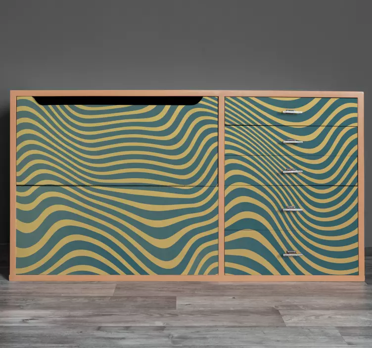 家具贴纸波浪纹理表面 - TenStickers