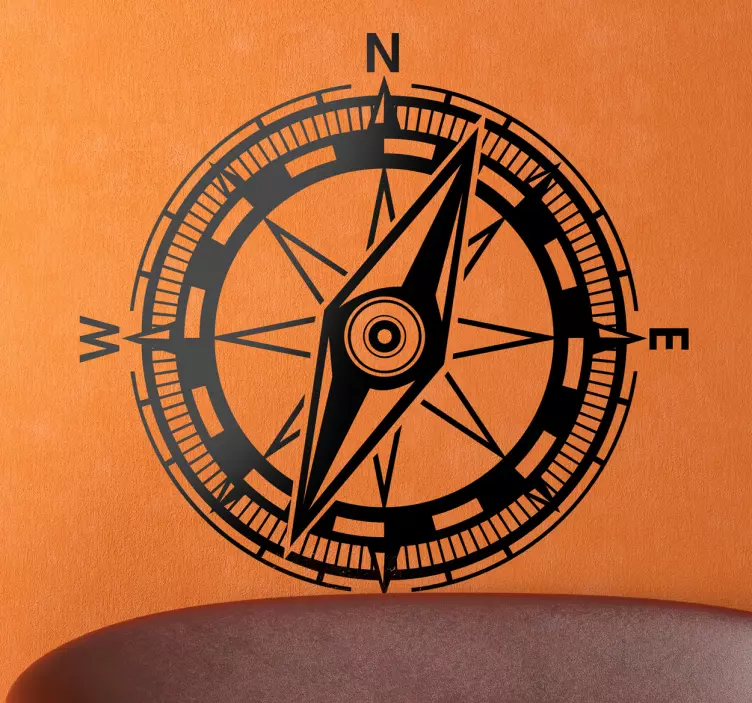 地理罗盘墙贴纸 - TenStickers