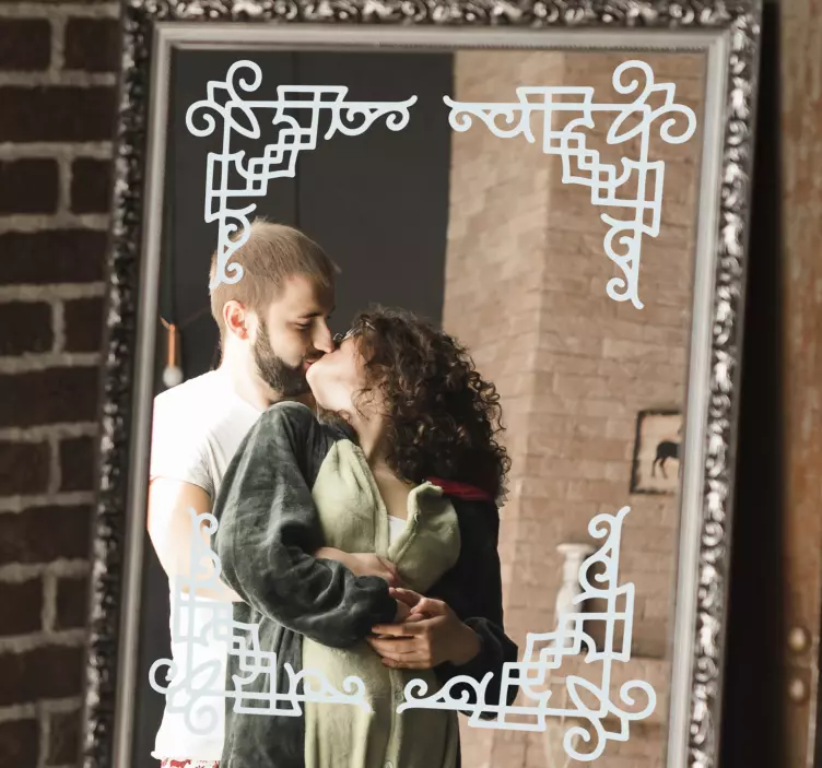 几何角度镜贴纸 - TenStickers