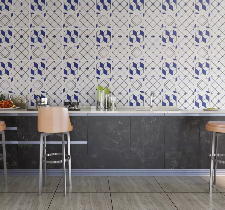 几何形状瓷砖贴纸 - TenStickers