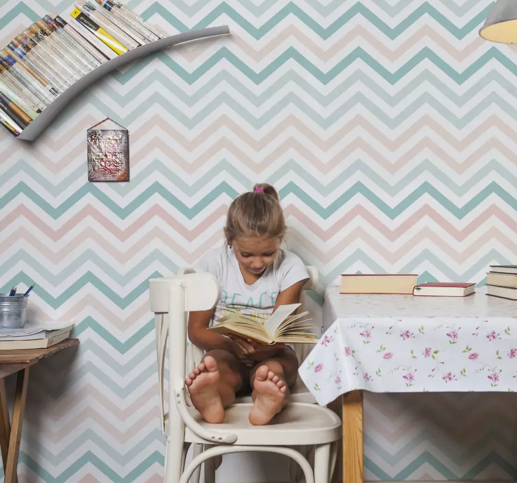 贴纸 形状墙贴 斜纹图案设计 - TenStickers