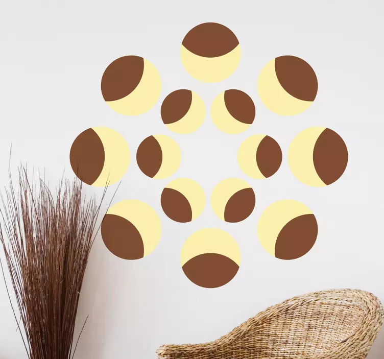 贴纸 形状墙贴 圆形图案 - TenStickers