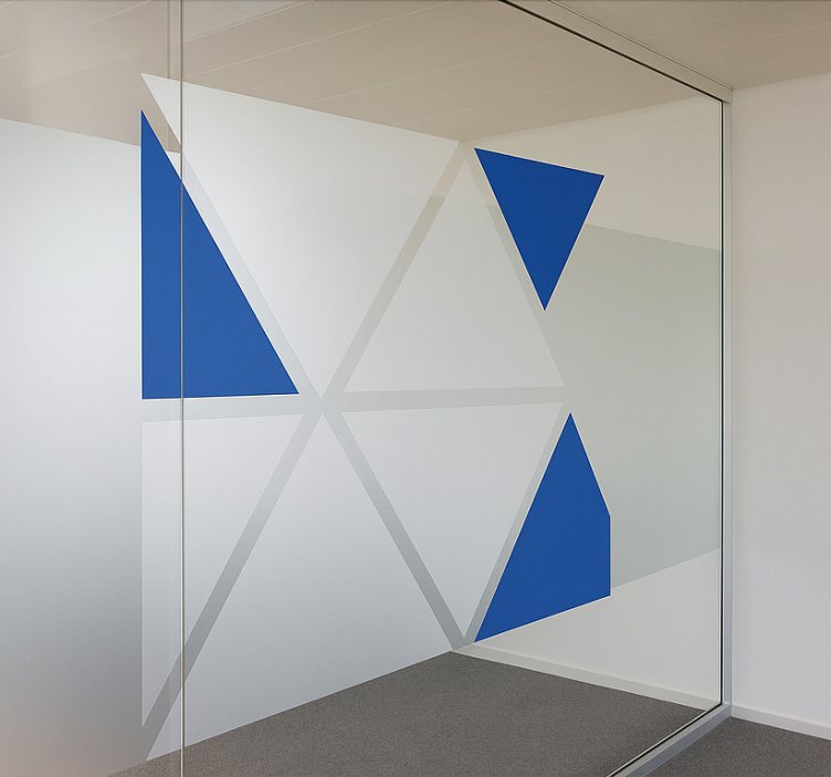 玻璃贴纸 三角形形式 - TenStickers