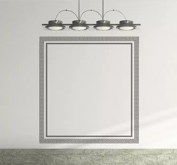 希腊方形框架贴纸 - TenStickers