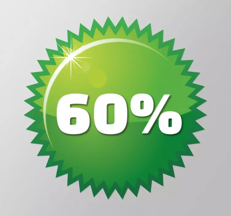 绿色穗圈可定制的窗口贴纸 - TenStickers