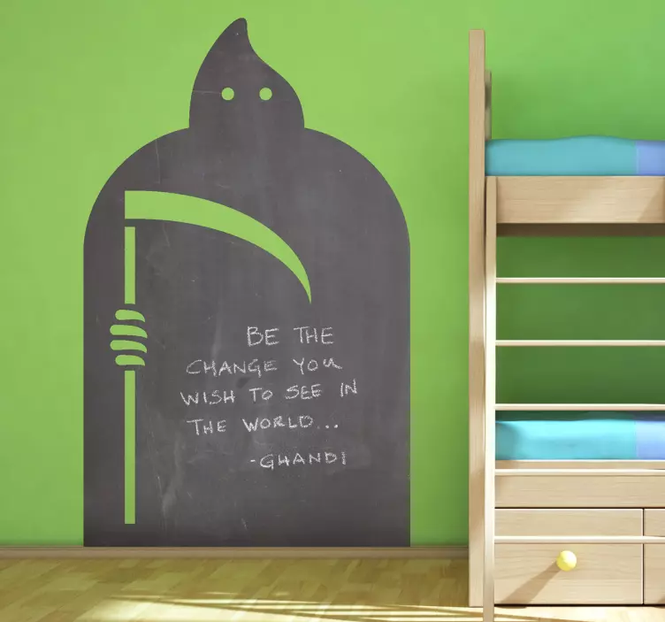 死神黑板贴纸 - TenStickers