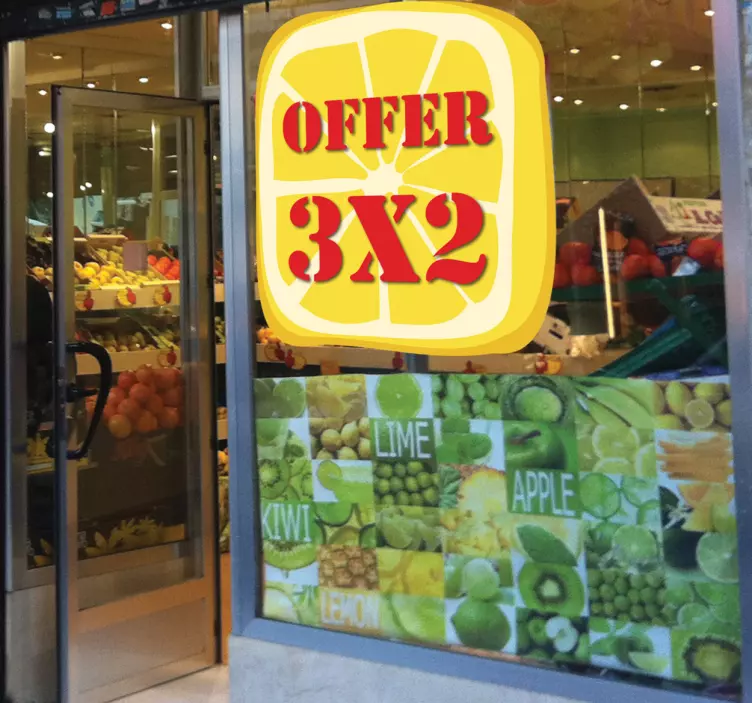 杂货水果可定制贴纸 - TenStickers