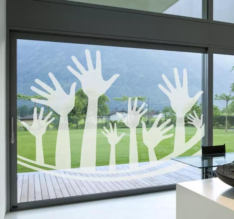 手举装饰贴纸 - TenStickers