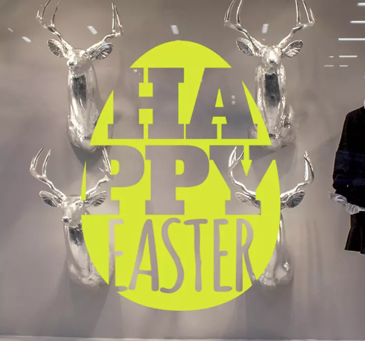 复活节快乐业务贴纸 - TenStickers