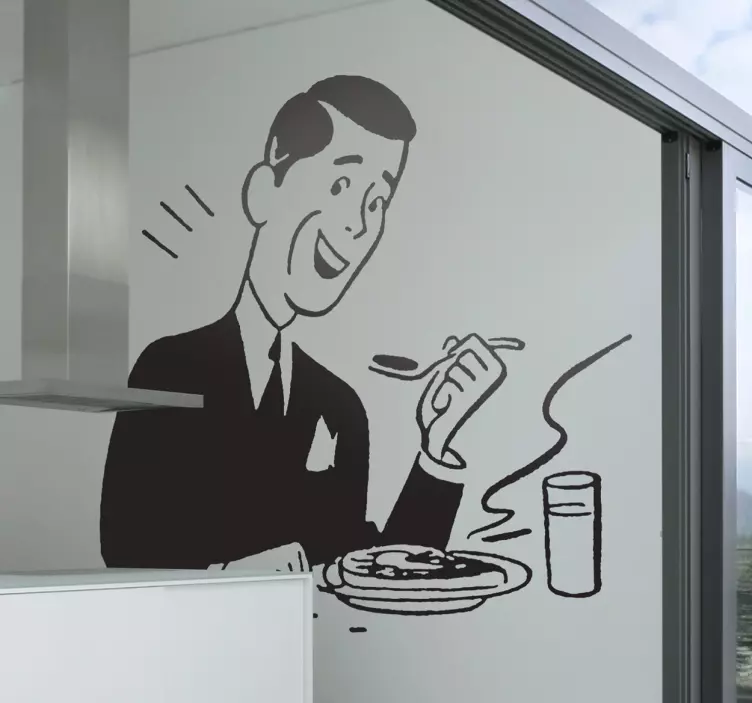 快乐的一餐贴纸 - TenStickers