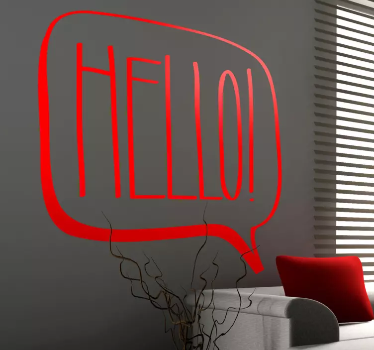 你好漫画贴纸 - TenStickers