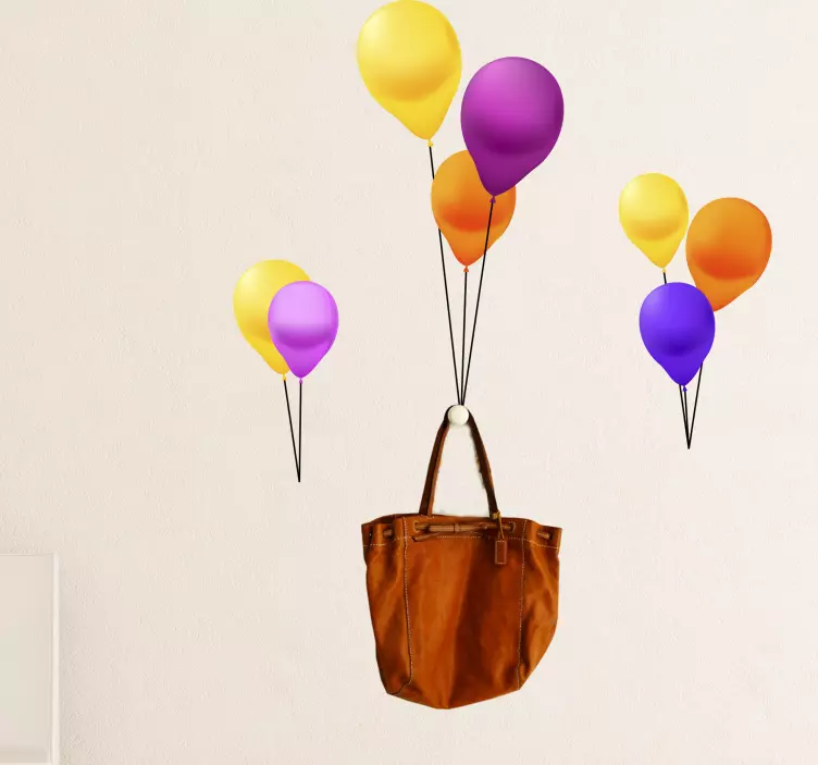 贴纸 节日和节日墙贴 彩色气球展示 - TenStickers