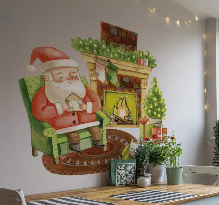 贴纸 节日和节日墙贴 温馨节日场景 - TenStickers