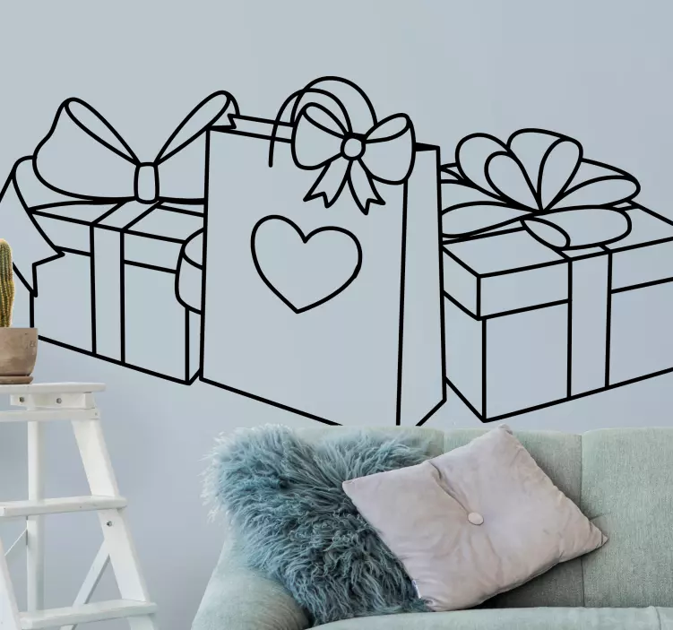 贴纸 节日和节日墙贴 礼品袋布置 - TenStickers