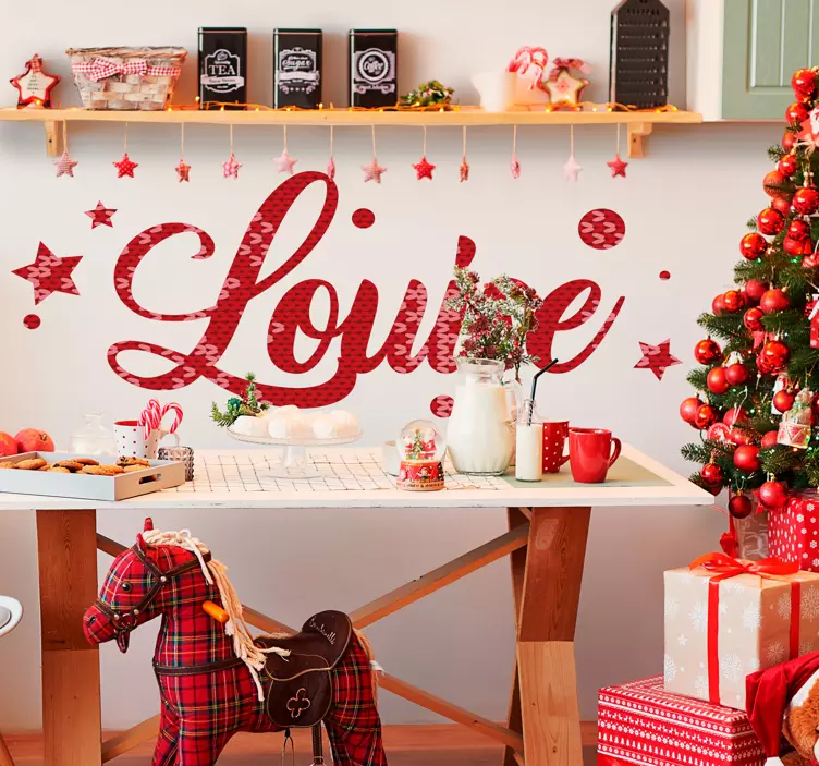 贴纸 节日和节日墙贴 个性化的圣诞祝福 - TenStickers