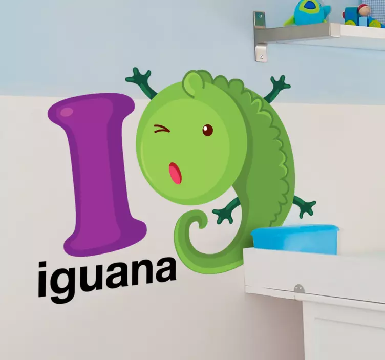 I for iguana kids贴纸 - TenStickers