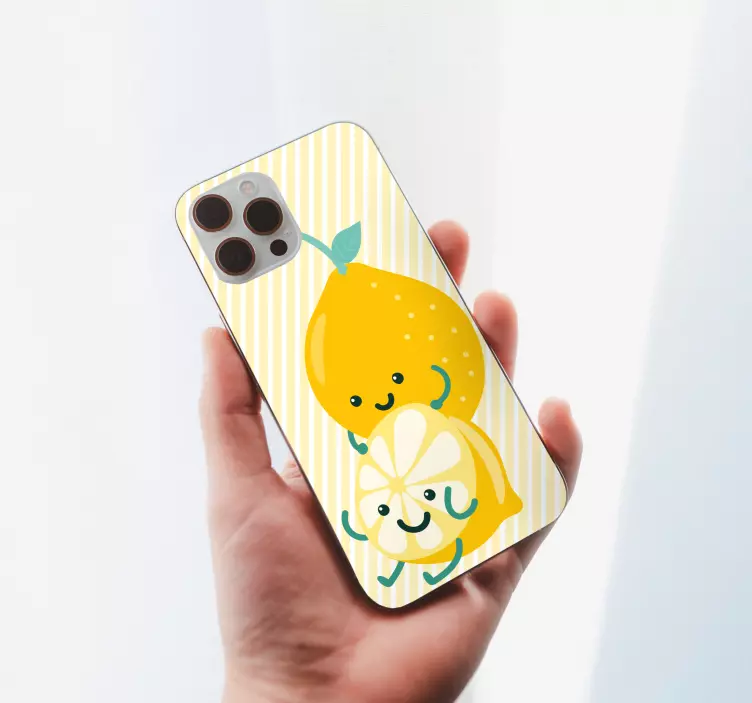 Iphone贴纸欢乐柑橘角色 - TenStickers