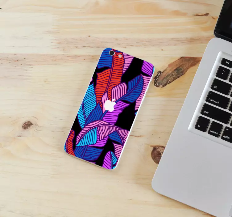 Iphone贴纸生动叶子图案 - TenStickers