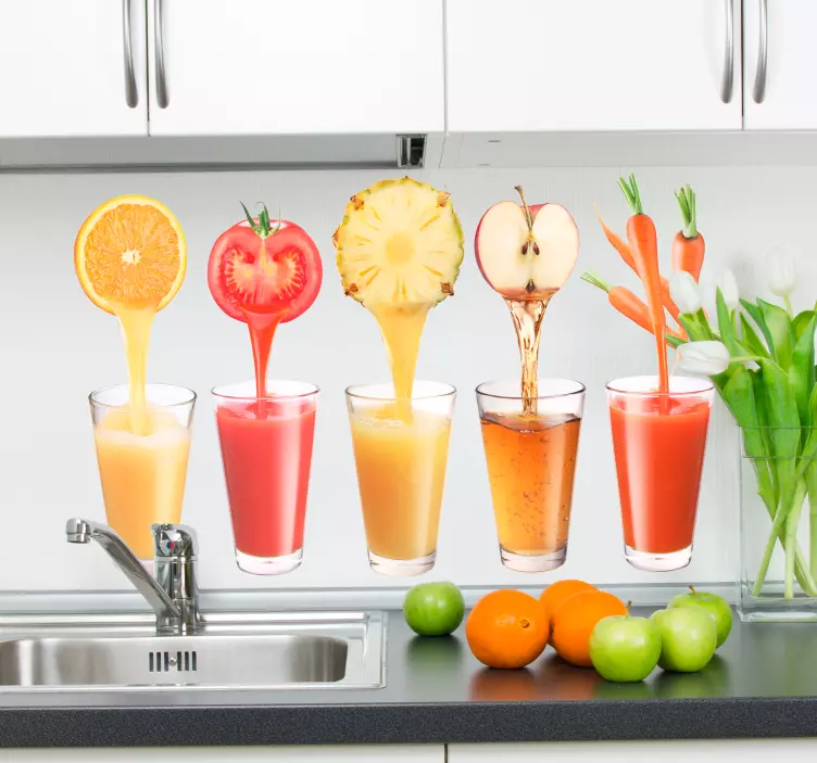果汁厨房贴纸 - TenStickers