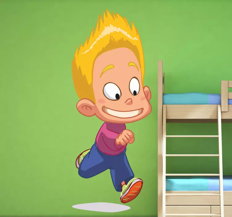 跑步的孩子贴纸 - TenStickers