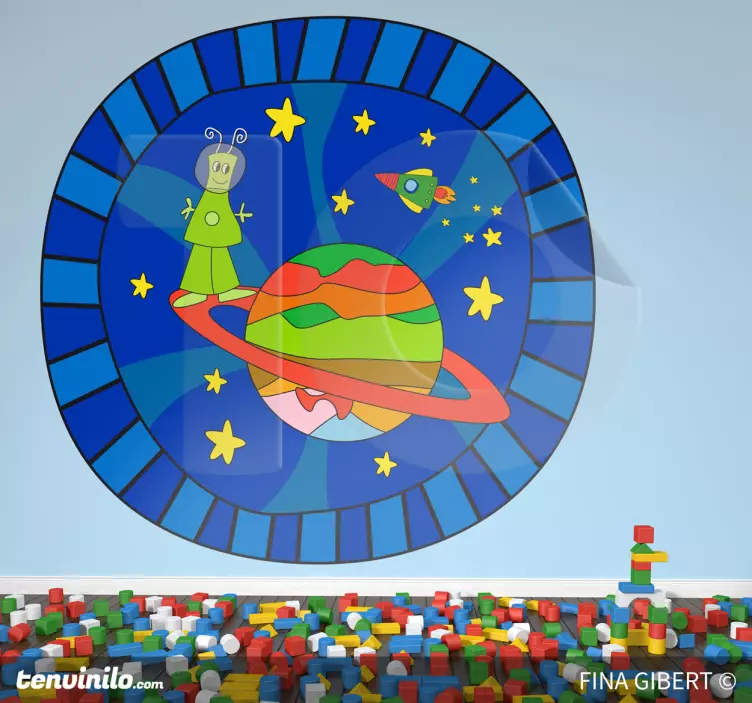 孩子们外星人星球墙壁画 - TenStickers