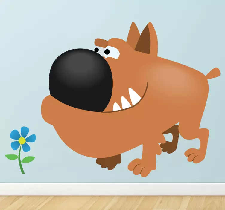 孩子们棕色的公牛狗贴纸 - TenStickers